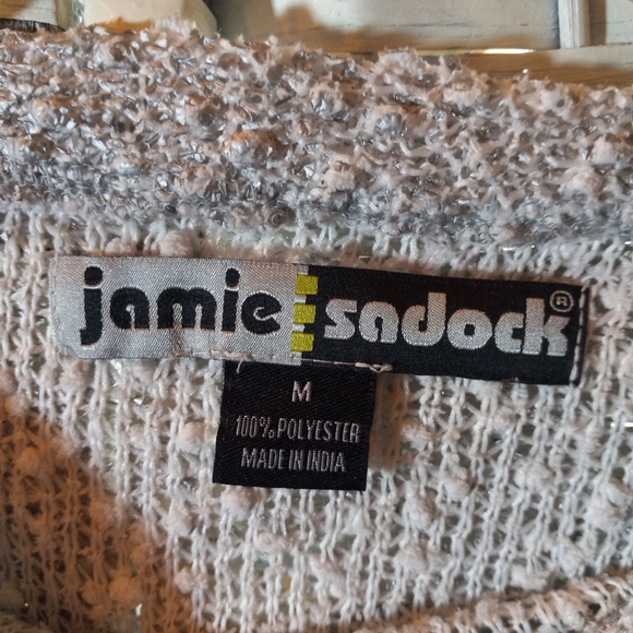 Jamie Sadock Gray / white Long Sleeve Size Medium - Picture 3 of 4